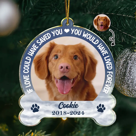 Custom Photo Memorial You Would Have Lived Forever - Personalized Custom Shaped Acrylic Ornament