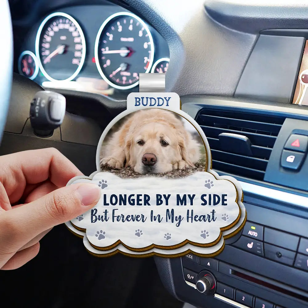 Custom Photo I Will Carry You With Me - Personalized Custom Shaped Car Visor Clip