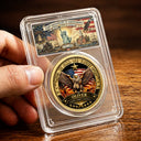 America 250th, Independence Day, Family, Proud, Custom Text - 250 Years Freedom We The People - Personalized Commemorative Keepsake Coin