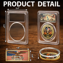 America 250th, Independence Day, Family, Proud, Custom Text - 250 Years Freedom We The People - Personalized Commemorative Keepsake Coin