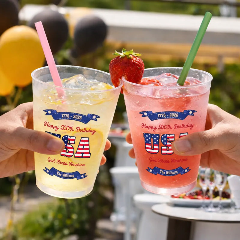 Independence Day,America 250th,Family,Gift For Bestie,Gift For Sibling,Gift For Grandparents,Gift For Yourself,Gift For Women,Gift For Men,Parents,Proud - 250 Years Of Freedom US Independence Day - Personalized Frosted Cups