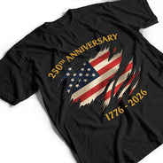 250th Anniversary US Independence Day - T Shirt