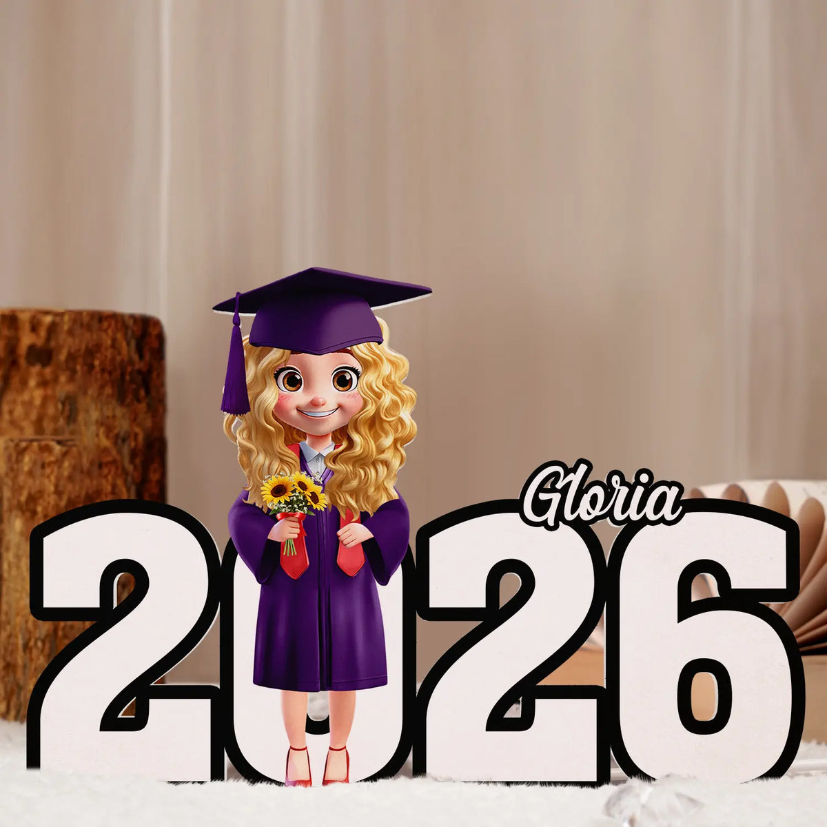 3D Effect Congrats Graduation - Personalized Custom Shapes Light Box