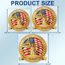 America 250th,Independence Day,Family,Proud,Custom Text - 3D Effect 250th Anniversary - Personalized Acrylic Car Hanger