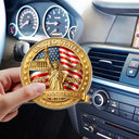 America 250th,Independence Day,Family,Proud,Custom Text - 3D Effect 250th Anniversary - Personalized Custom Shaped Acrylic Car Visor Clip