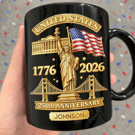 3D Effect 250th Anniversary - Personalized Mug