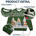 Pet Lovers,Pet Mom,Pet Dad,Dog Lovers,Dog Mom,Dog Dad,Christmas,Happy, - 3D Effect A Girl And Her Dog - Personalized Unisex Ugly Sweater