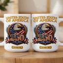 America 250th,Independence Day,Gift For Yourself,Proud,Custom Text - 3D Effect America 250th Anniversary - Personalized Mug