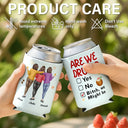 Top Market,Gift For Bestie,Humorous,Summer,Vector - 3D Effect Besties Are We Drunk We Might Be - Personalized Can Cooler Sleeve