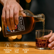 Gift For Bestie,Old Best friends,Gift For Sisters,Happy - 3D Effect Besties Here's To Another Year Of Us - Personalized Whiskey Bottle