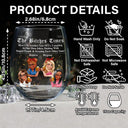 Gift For Bestie,Old Best friends,Gift For Sisters,Happy - 3D Effect Besties Here's To Another Year Of Us - Personalized Stemless Wine Glass