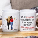 Gift For Bestie,Gift For Women,Happy,Top Market - 3D Effect Besties If You Fall I Will Pick You Up - Personalized Mug