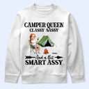 Gift For Yourself,Gift For Women,Happy,Camping - 3D Effect Camper Queen Classy Sassy - Personalized T Shirt
