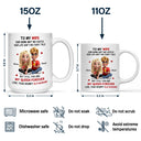 Gift For Couples,Old Couples,Gift For Women,Gift For Wife,Love,Top Market - 3D Effect Couple To My Wife Our Home Ain't No Castle - Personalized Mug