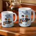 Pet Couple,Pet Lovers,Pet Mom,Pet Dad,Dog Lovers,Dog Mom,Dog Dad,Dog Couple,Cat Lovers,Cat Mom,Cat Dad,Cat Couple,Gift For Couples,Happy - 3D Effect Couple You & Me And The Dogs Cats - Personalized White Edge-to-Edge Mug