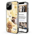 Pet Lovers,Pet Mom,Pet Dad,Dog Lovers,Dog Mom,Dog Dad,Cat Lovers,Cat Mom,Cat Dad,Gift For Women,Gift For Men,Happy,Top Market - 3D Effect Dog Cat Mom - Personalized Clear Phone Case