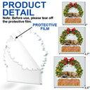Pet Lovers,Pet Mom,Pet Dad,Dog Lovers,Dog Mom,Dog Dad,Happy,Christmas - 3D Effect Dog My 1st Christmas In My Forever Home - Personalized Custom Shaped Acrylic Ornament