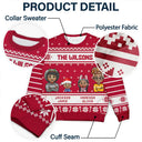 Happy,Family,Christmas - 3D Effect Family - Personalized Unisex Ugly Sweater