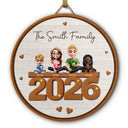3D Effect Family And Dog Cat - Personalized Custom Shaped Wood Sign