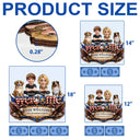 Independence Day,Top Market,Family,Proud,Vector - 3D Effect Family Welcome Home Sweet Home - Personalized Custom Shaped Wood Sign