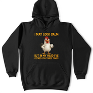 Gift For Yourself, Gift For Women, Gift For Men, Funny - 3D Effect Funny Chicken I've Pecked You - Personalized T Shirt