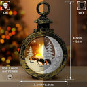 Pet Lovers,Pet Mom,Pet Dad,Dog Lovers,Dog Mom,Dog Dad,Christmas,Love - 3D Effect Dog Lying On The Moon Printed Gemstones Art - Personalized Candlelight Lantern Ornament