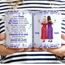 Top Market, Grateful, Gift For Bestie, Vector - 3D Effect My Bestie The Sister Of My Soul - Personalized White Edge-to-Edge Mug