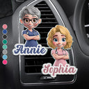 Nurse, Proud, Vector - 3D Effect Nurse Name - Personalized Acrylic Car Vent Clip