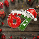 Funny, Gift For Kids, Gift For Grandkids, Christmas - 3D Effect Six Seven Funny Slang - Personalized Custom Shaped Acrylic Ornament