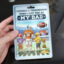 Gift For Father, Dad - Sons, Dad - Children, Sport Dad, Basketball, Dad - Daughters (Young), Happy - 3D Figure I Got You As My Dad - Personalized Custom Shaped Acrylic Plaque