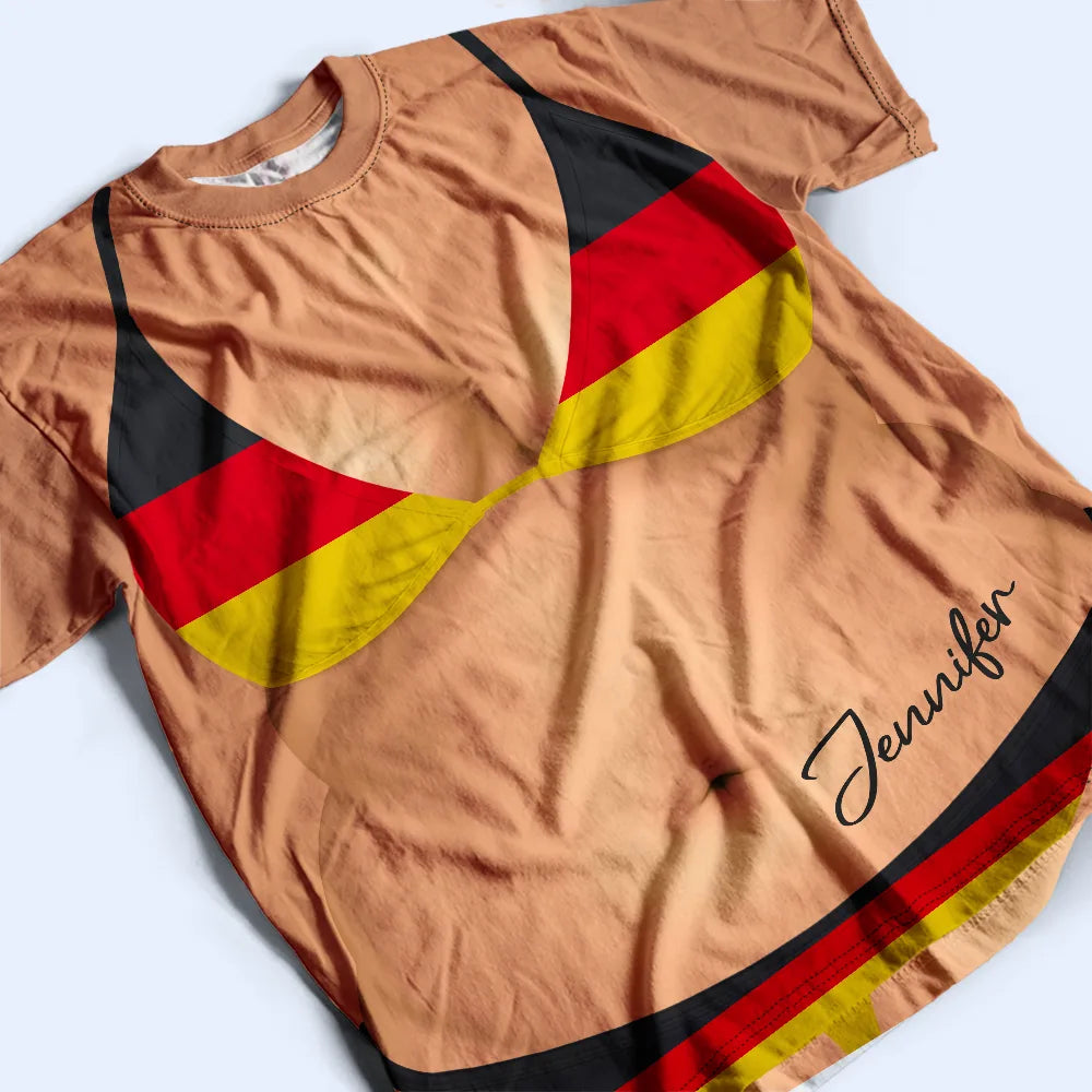 Gift For Bestie, Humorous, Beach, Summer, Icon - 3D Funny Body Country Flag - Personalized Full Print T Shirt