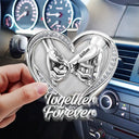 Gift For Couples, LGBT, Gift For Women, Gift For Men, Love, Top Market - 3D Metal Effect Couple Holding Hands You & Me We Got This - Personalized Custom Shaped Acrylic Car Visor Clip