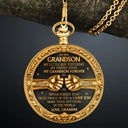 Gift For Son, Gift For Grandkids, Gift For Men, Happy, Top Market - 3D Metal Effect My Son Forever - Personalized Pocket Watch
