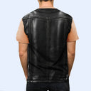 Top Market, Humorous, Gift For Men, Gift For Yourself, Summer, Vector - 3D Muscle Leather Vest - Personalized Full Print T Shirt