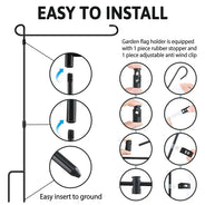 You & Me And The Dog Home Is Where - Gift For Camping Couples - Personalized Flag