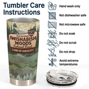 Camping,Campsite,Funny - 3d Effect Iwishabish Woods Camping - Personalized Tumbler