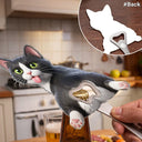 Art Design,Humorous,Pet Lovers,Photo - Squishy Pet Butt - Custom Photo Funny Dog Cat Pet - Personalized Custom Shaped Bottle Opener