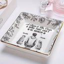 Dog Lovers, Pet Lovers, Cat Lovers, Love, Dog Mom - A Bond That Can't Be Broken Dog Toile - Personalized Ring Dish