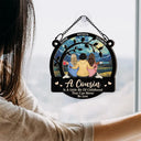 Gift For Sibling, Gift For Sisters, Happy, Christmas, Family, Gift For Brothers - A Cousin Is A Little Bit Of Childhood - Personalized Window Hanging Suncatcher Ornament