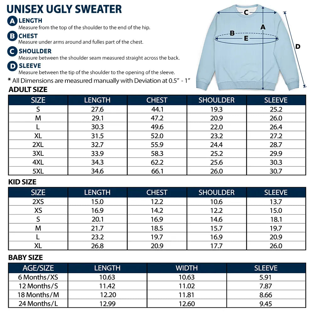 Christmas Crew - Gift For Family - Personalized Unisex Ugly Sweater