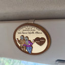 Gift For Bestie, Old Best friends, Happy - A Friend Is God's Way Of Making Sure We Never Walk Alone - Personalized Custom Shaped Car Visor Clip