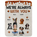 Dog Lovers,Dog Mom,Dog Dad,Pet Lovers,Happy - A Girl And Her Dog A Bond That Can't Be Broken - Personalized Fleece Blanket, Sherpa Blanket