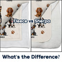 Dog Lovers,Dog Mom,Dog Dad,Pet Lovers,Happy - A Girl And Her Dog A Bond That Can't Be Broken - Personalized Fleece Blanket, Sherpa Blanket