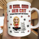 Pet Lovers, Pet Mom, Dog Lovers, Dog Mom, Cat Lovers, Cat Mom, Happy - A Girl And Her Fur Babies - 3D Inflated Effect Printed, Personalized Mug
