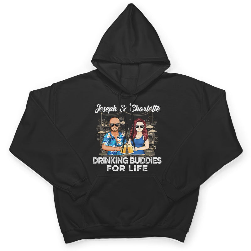 Drinking Buddies For Life - Family Couple Gifts - Personalized Custom T Shirt