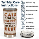 Once Upon A Time There Was A Girl Boy Who Really Loved Cats - Gift For Cat Lovers - Personalized Custom Tumbler