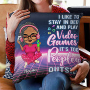 Just A Girl Who Loves Video Games - Gift For Yourself - Personalized Custom Pillow