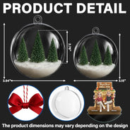 Gift For Couples,Christmas,Love,Old Couples - Together Since - Personalized 3D Acrylic Ball Ornament