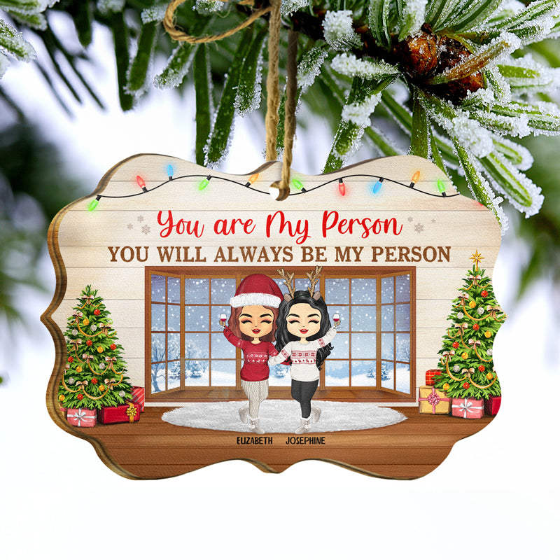 Work Made Us Colleagues - Christmas Gift For Co-worker and BFF - Personalized Wooden Ornament