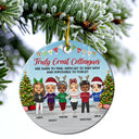 Truly Great Colleagues Are Hard To Find - Christmas Gift For Co-worker And BFF - Personalized Custom Circle Ceramic Ornament